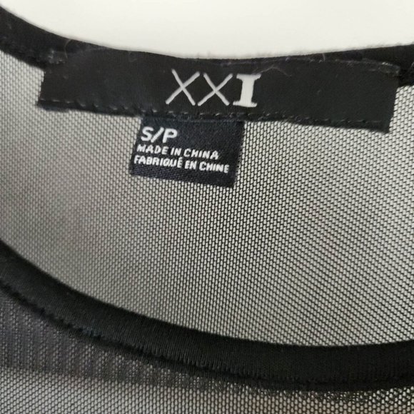 Vintage Black Velvet Long Sleeve Women's Dress with Mesh Sleeves - Picture 2 of 3